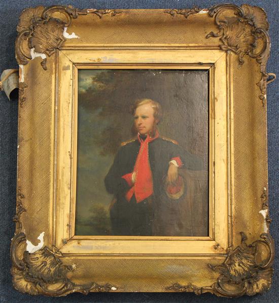 19th century French School Portrait of General Sir John Miller Adye GCB RA, 10.5 x 7.75in.